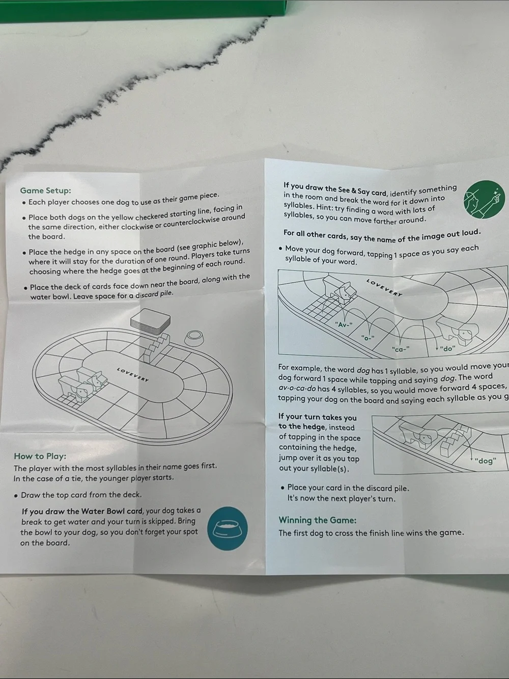 LOVEVERY Syllable Race Game from Reading Skill Set Part 1